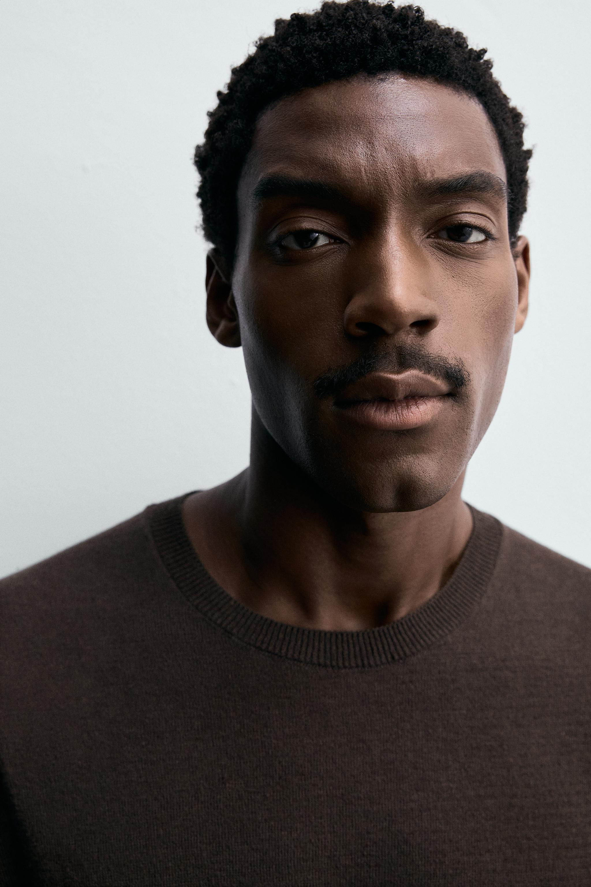 KNIT COTTON LINEN BLEND T-SHIRT
